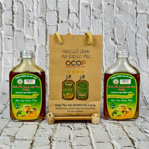 Nước Cốt Chanh Mật Ong Cô Đặc - Chanh Không Hạt Mỹ Long