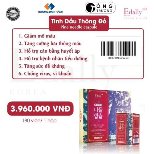 Tinh Dầu Thông Đỏ Edally Hàn Quốc