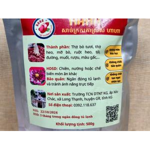 Lạp Xưởng Bò Tươi HaHa – Túi 500gr