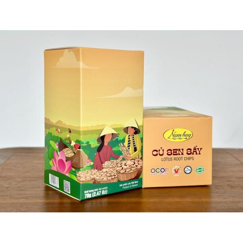 Củ Sen Sấy Nam Huy - Hộp 70gr