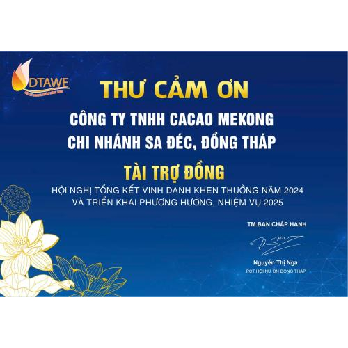 Tri ân Quý Nhà Tài Trợ – Đồng Hành Cùng Sự Phát Triển Của Hội Nữ Doanh Nhân Đồng Tháp