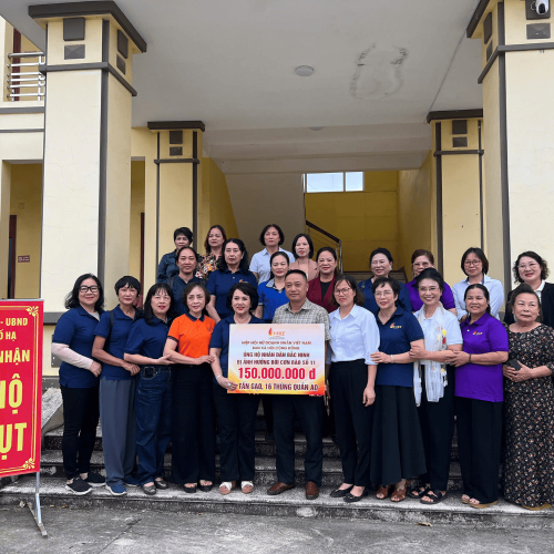 Hội Nữ Doanh Nhân Đồng Tháp Cùng VAWE Ủng Hộ Bắc Ninh, Thái Nguyên Khắc Phục Hậu Quả Bão Số 11