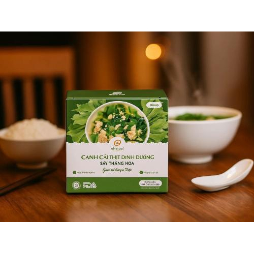 Giới thiệu canh cải thịt sấy thăng hoa eSoup