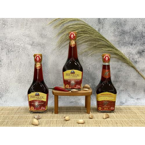 Nước Mắm Truyền Thống Cốt Nhĩ Huỳnh Khoa 45 đạm - Chai 200 ml - Hộp 6 Chai