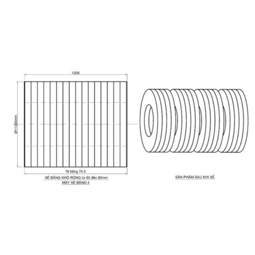 3. Sản phẩm đặc trưng của dây chuyền xẻ băng