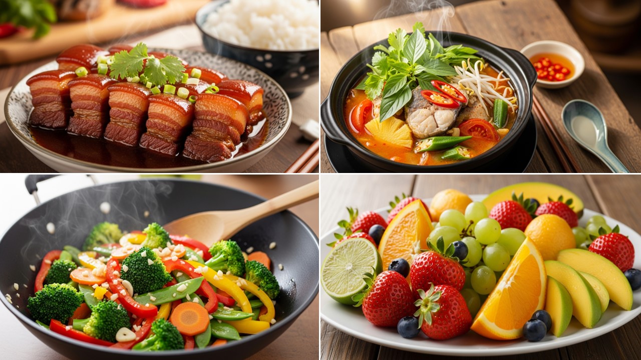 Thực đơn gợi ý cho bữa cơm cuối tuần