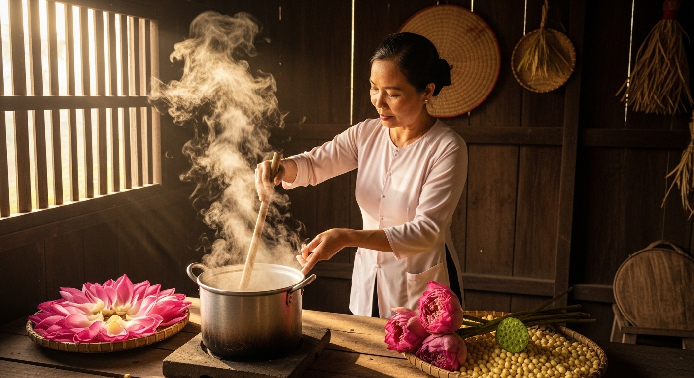 Hơi thở của quê nhà, an yên và thuần khiết