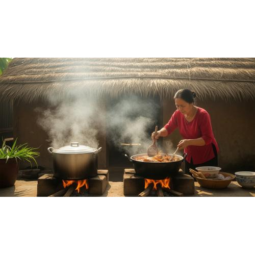 Hơi ấm từ ngọn khói bếp xưa