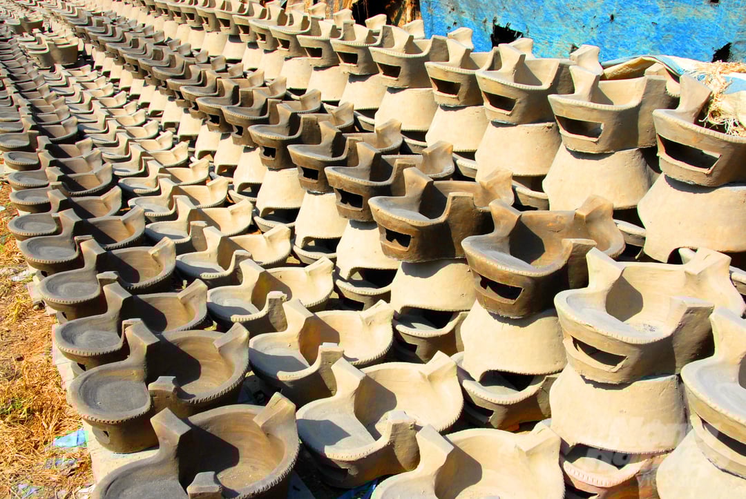 "Trái tim" đất nung của gian chái bếp