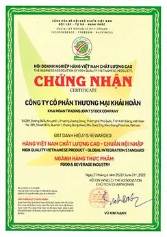 Chứng nhận chất lượng