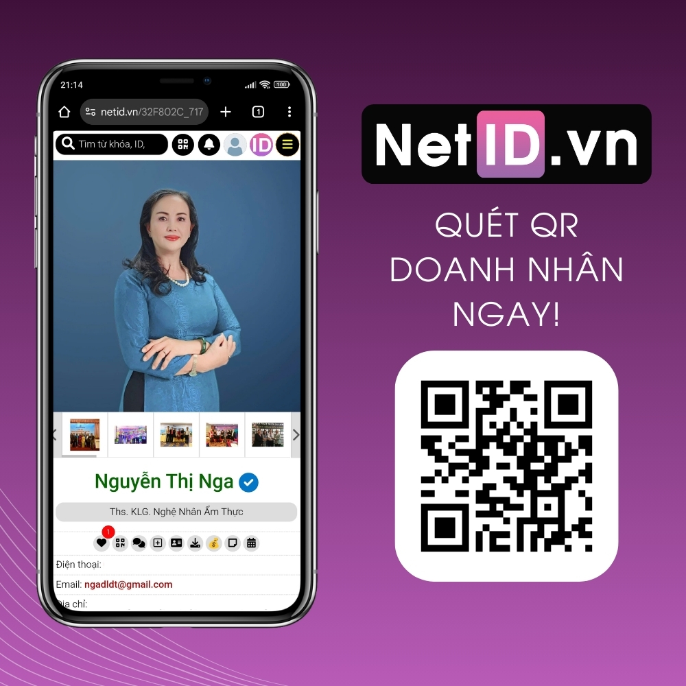 QR Code NetID: Kỷ lục gia Nguyễn Thị Nga