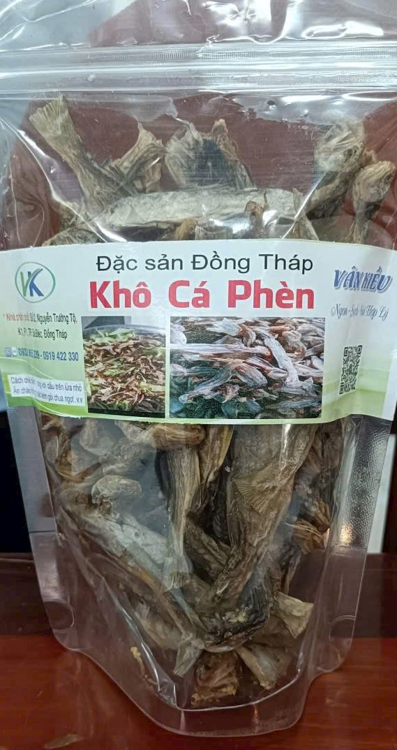 Đặc sản Khô Cá phèn do Cơ sở Vân Kiều sản xuất