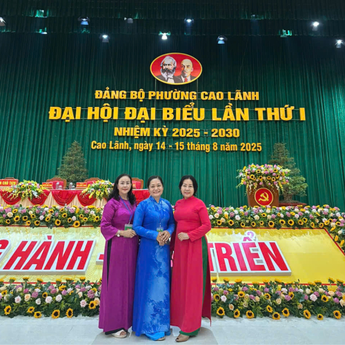 Không khí của buổi Đại Hội Đại Biểu Đảng Bộ Phường Cao Lãnh Lần Thứ I, Nhiệm Kỳ 2025 – 2030