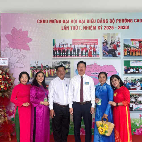 Không khí của buổi Đại Hội Đại Biểu Đảng Bộ Phường Cao Lãnh Lần Thứ I, Nhiệm Kỳ 2025 – 2030