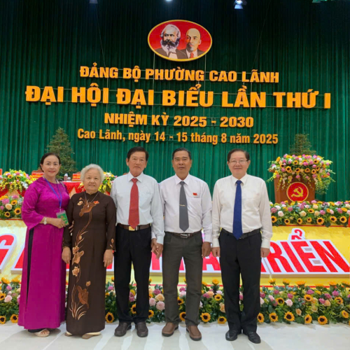 Không khí của buổi Đại Hội Đại Biểu Đảng Bộ Phường Cao Lãnh Lần Thứ I, Nhiệm Kỳ 2025 – 2030