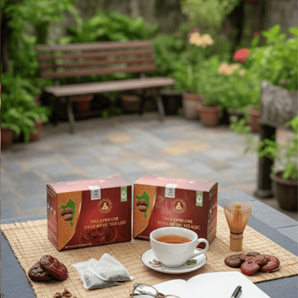 Trà Linh Chi Thảo Dược – Món Quà Sức Khỏe Trọn Vẹn Yêu Thương