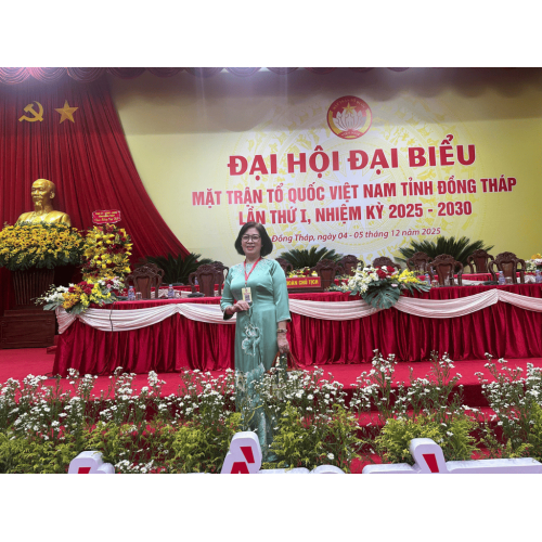 Hội nữ doanh nhân tỉnh đồng tháp tham dự đại hội đại biểu MTTQ việt nam tỉnh đồng tháp lần thứ I, nhiệm kỳ 2025-2030
