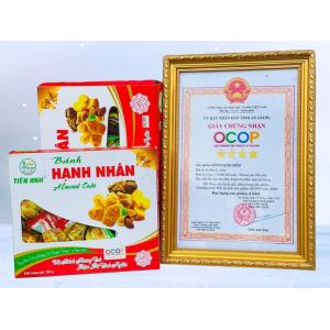Bánh Hạnh Nhân Tiến Anh 80g – Đặc Sản Chợ Mới, Vị Mè Đậu Socola