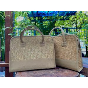 Cặp Laptop Cỏ Bàng 14" Thủ Công Chống Sốc | Thảo Điền Phú Mỹ