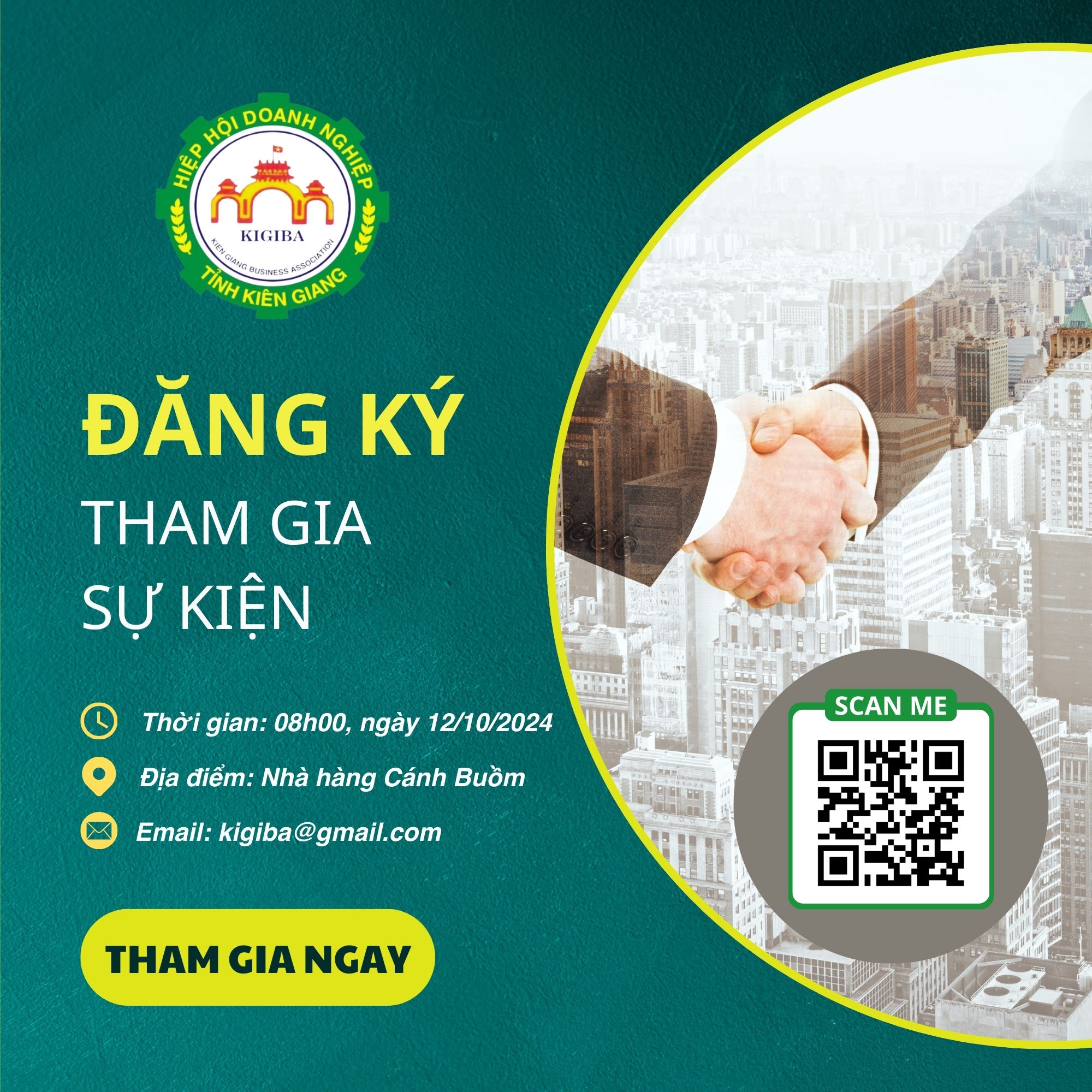 Đăng Ký Tham Gia Lễ Kỷ Niệm & Tôn Vinh Doanh Nhân Kiên Giang Năm 2024