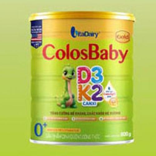 Sữa Bột ColosBaby Gold D3K2 0+ Lon 800gr (0-12 Tháng)