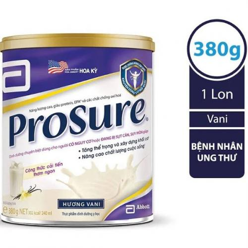 Sữa Bột Prosure Lon 380gr Dành Cho Người Bệnh Ung Thư